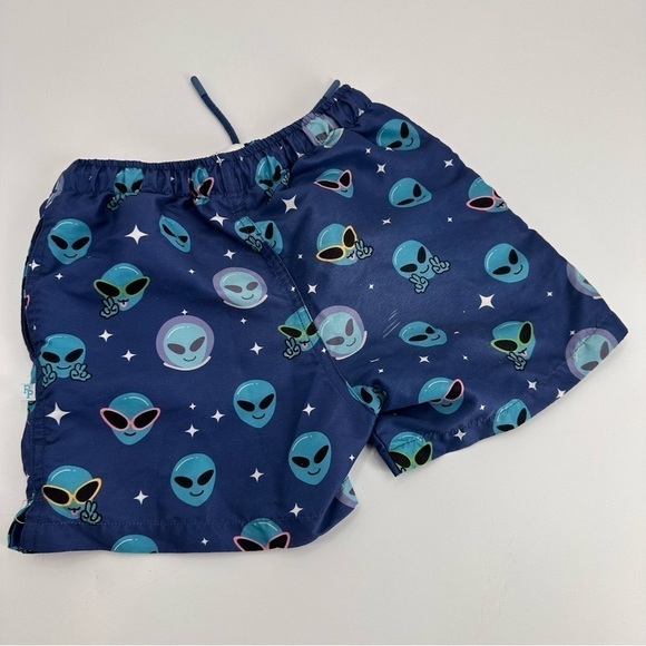 Posh Peanut Alien Swim Trunks Unlined Swimsuit Size 6 - Picture 2 of 4